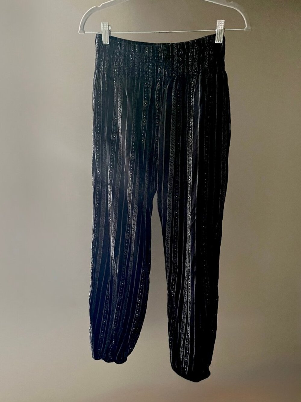 Lotus & Luna Harem Pants - Black Tribal